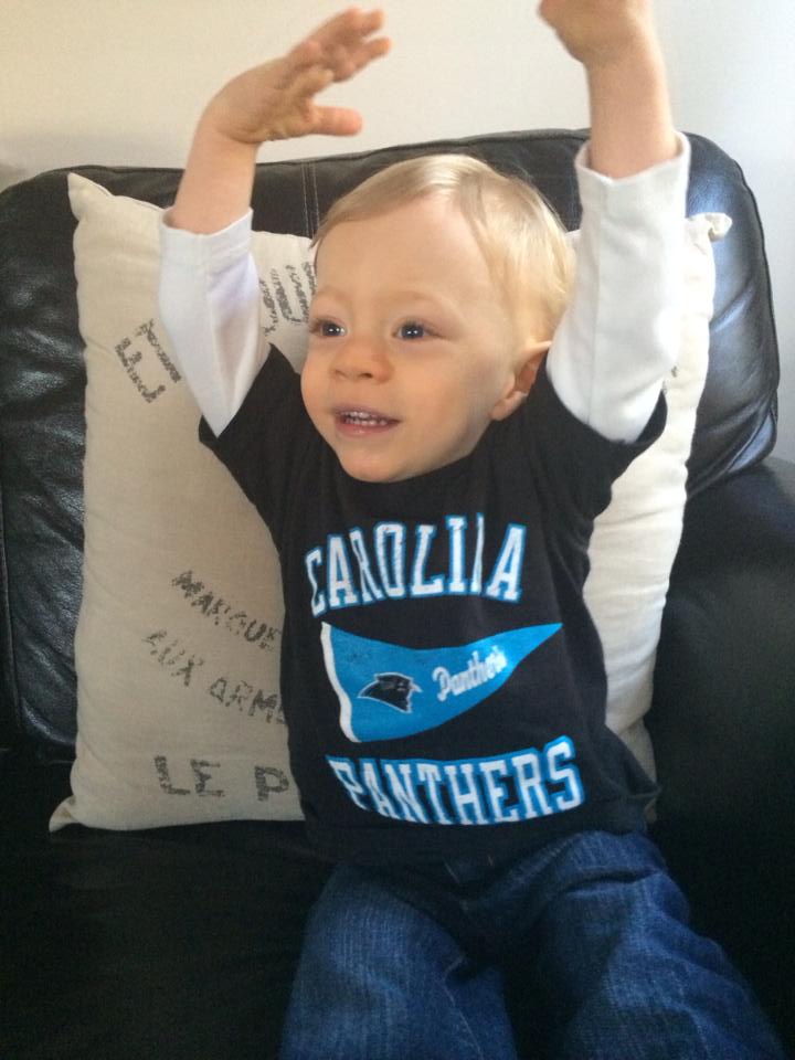 Our Panthers are making a run. Tucker's a fan.
