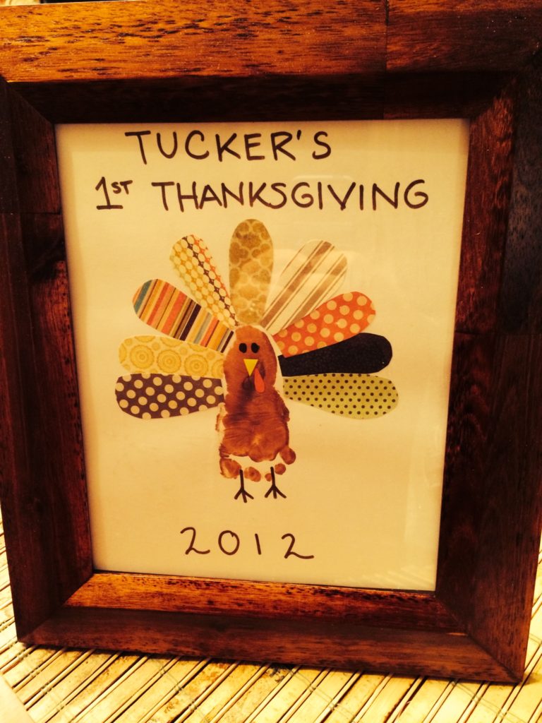 Made this last year for Tucker's 1st Thanksgiving. Love it.