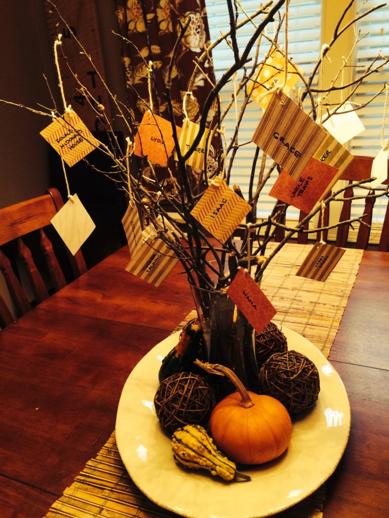 Our Thankful Tree. We have a ton of reasons to give thanks.